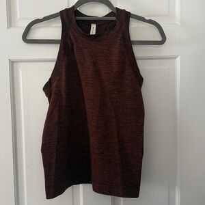 Athleta Sleeveless Brown/Maroon Tank Top